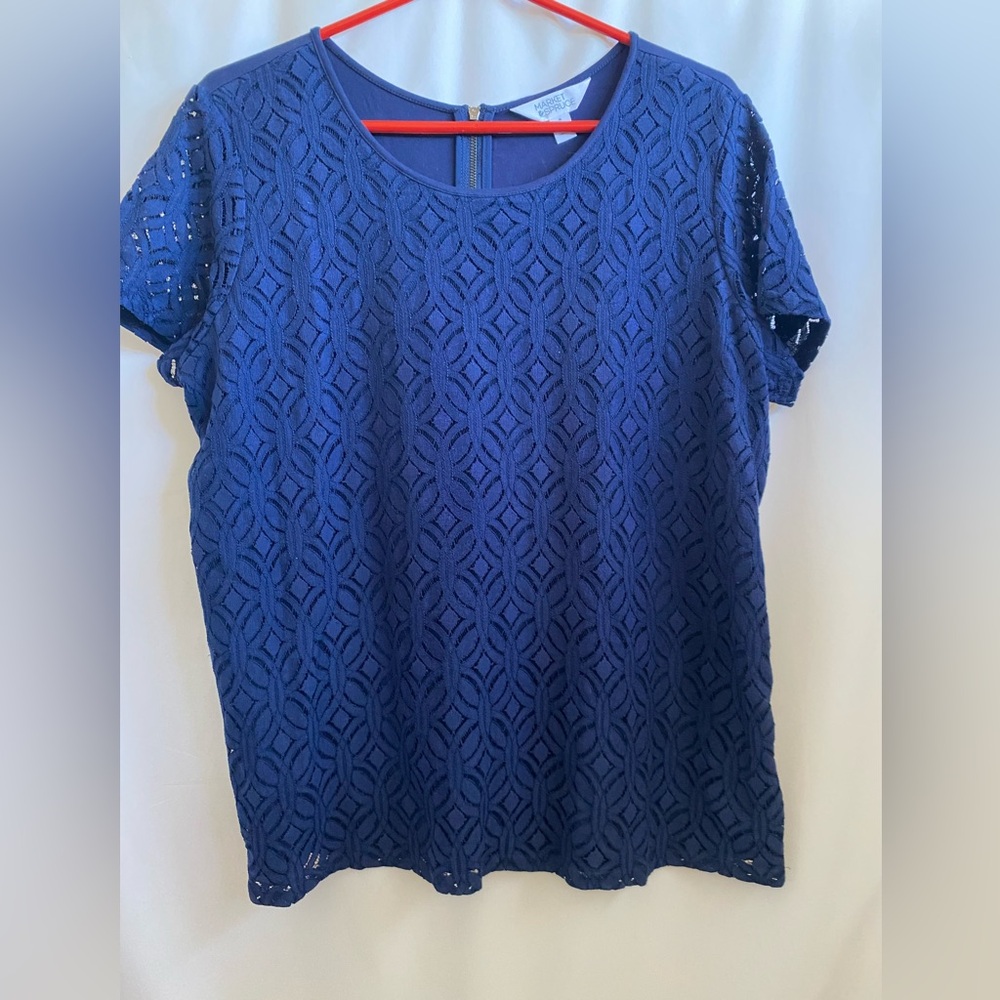 Market & Spruce Hans Crochet Front Mixed Material
